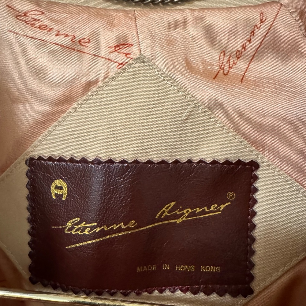 Vintage Etienne Aigner Belted Double Breasted Tan Trench Rain Coat 10 - Picture 4 of 11